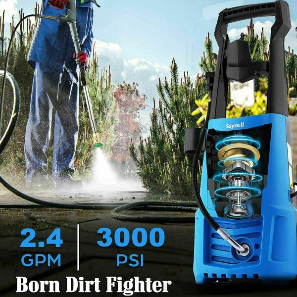 Electric Pressure Washer 3000PSI, 2.4GPM High Power Washer Cleaner NEW - Image 21