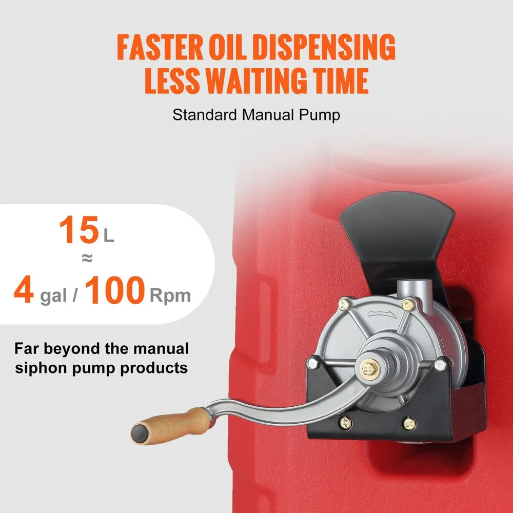 16 Gallon Fuel Caddy, 7.8 L/Min, Portable Gas Storage Tank Container - Image 6