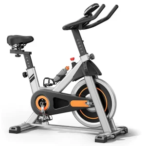 Indoor Cycling Bike Brake Pad/Magnetic Stationary Bike - Cycle Bike with Tablet Mount & Comfortable Seat Cushion
