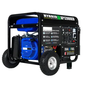 XP12000EH Dual Fuel Generator - 12,000W Gas/Propane, 457cc 4-Stroke Engine, EPA/CARB Compliant