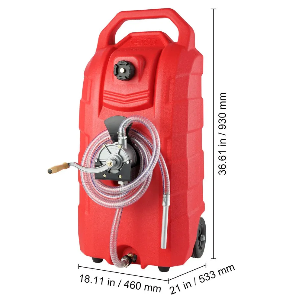 16 Gallon Fuel Caddy, 7.8 L/Min, Portable Gas Storage Tank Container - Image 8