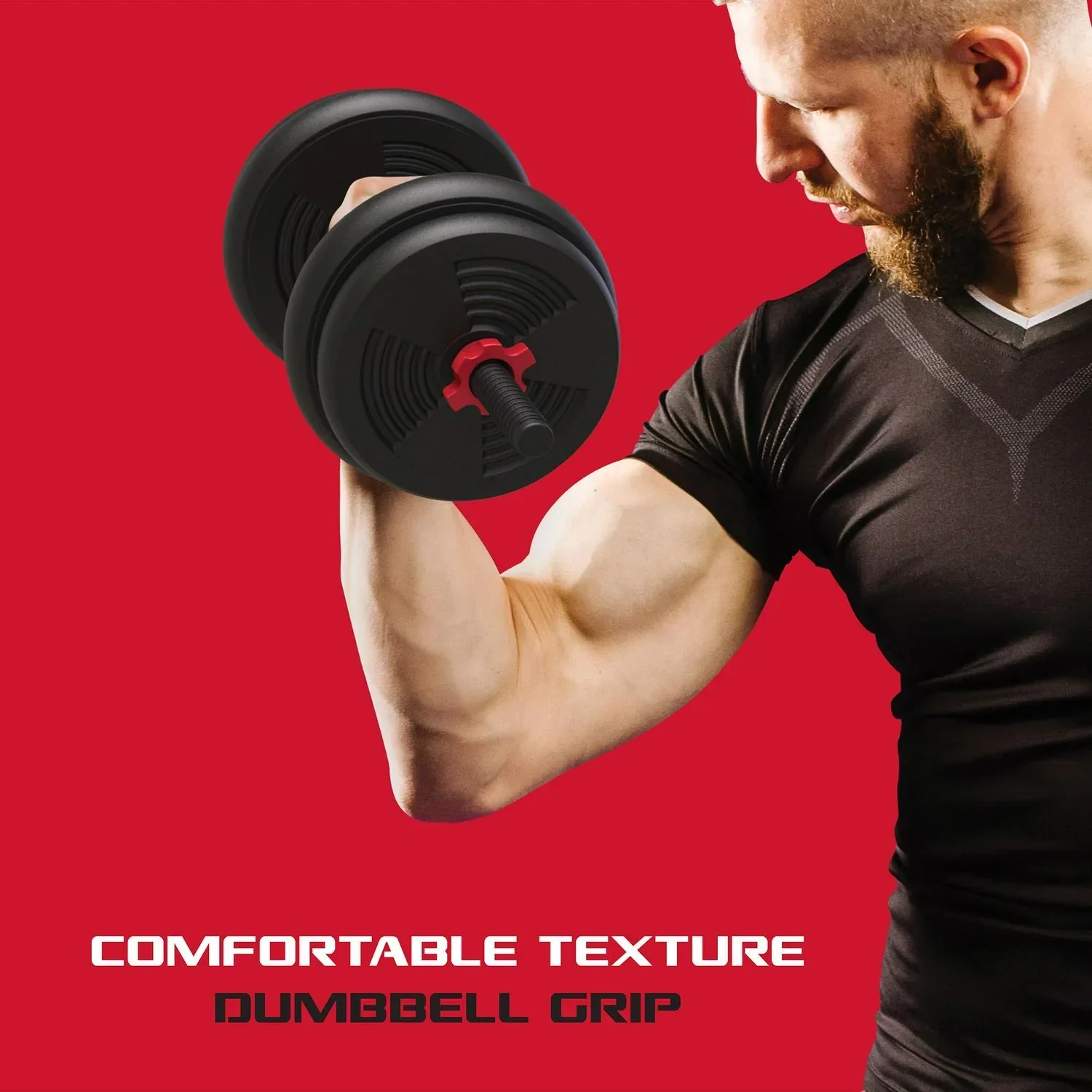 SmartBell Gym, 60lb 4-in-1 Portable Interchangeable Dumbbell, Barbell, and Kettlebell Set with Adjustable Weights, - Image 3