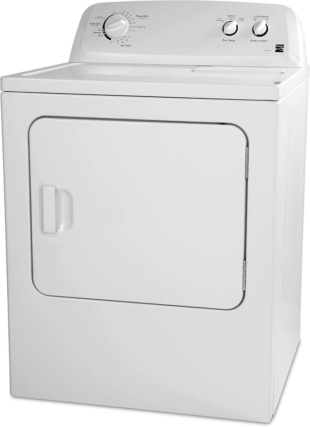29 Front Load Electric Dryer with Wrinkle Guard and 7.0 Cubic Ft. Total Capacity, White - Image 11
