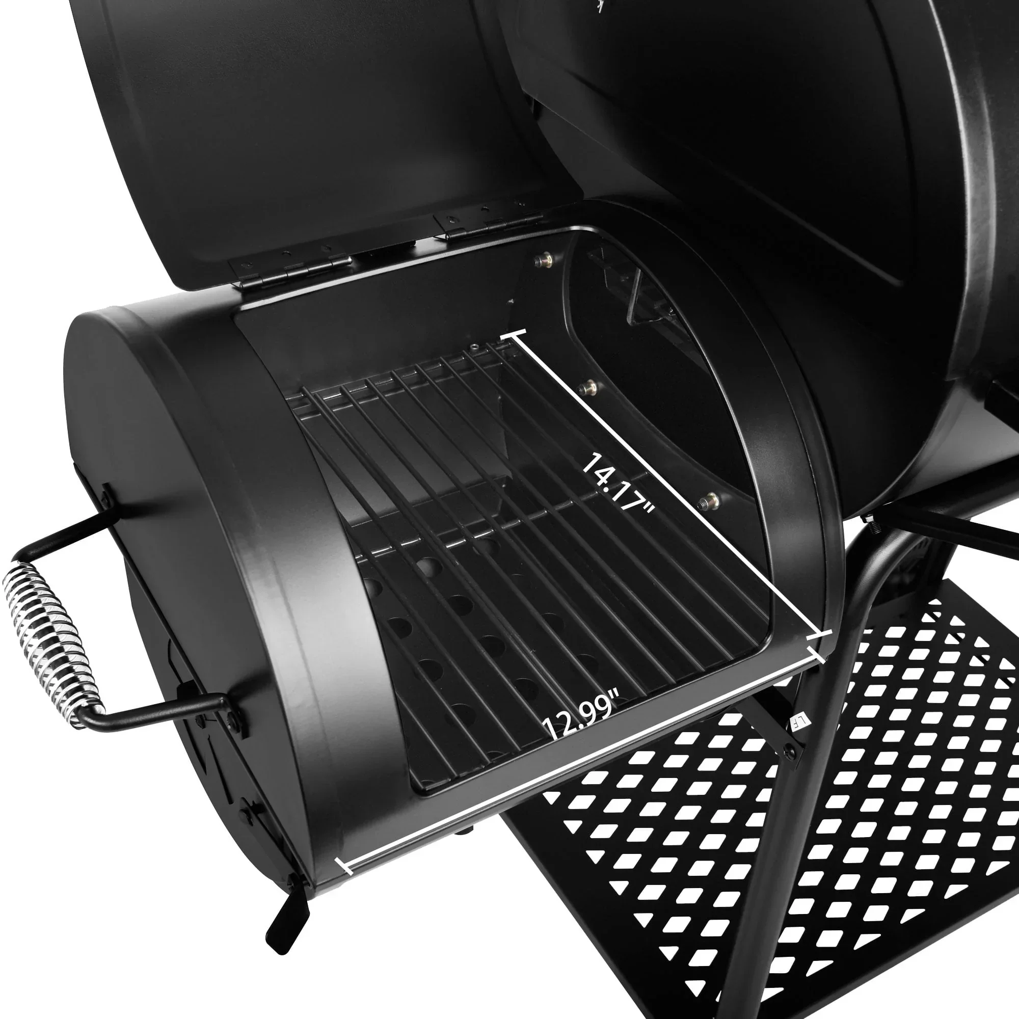 CC1830FG, Charcoal Grill with Offset Smoker with High Heat-Resistant BBQ Gloves - Image 3