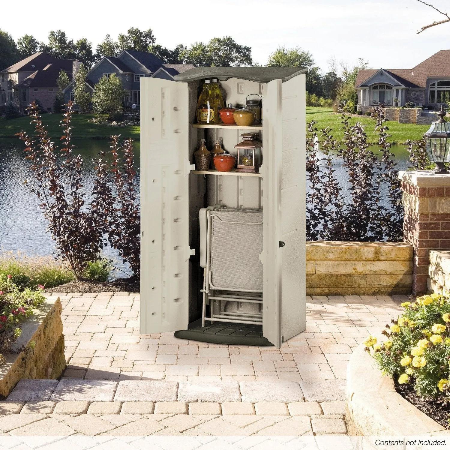 Rubbermaid Vertical Resin Weather Resistant Outdoor Storage Shed - Image 4