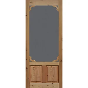 Bay 36 in. x 80 in. Woodland Cedar Screen Door