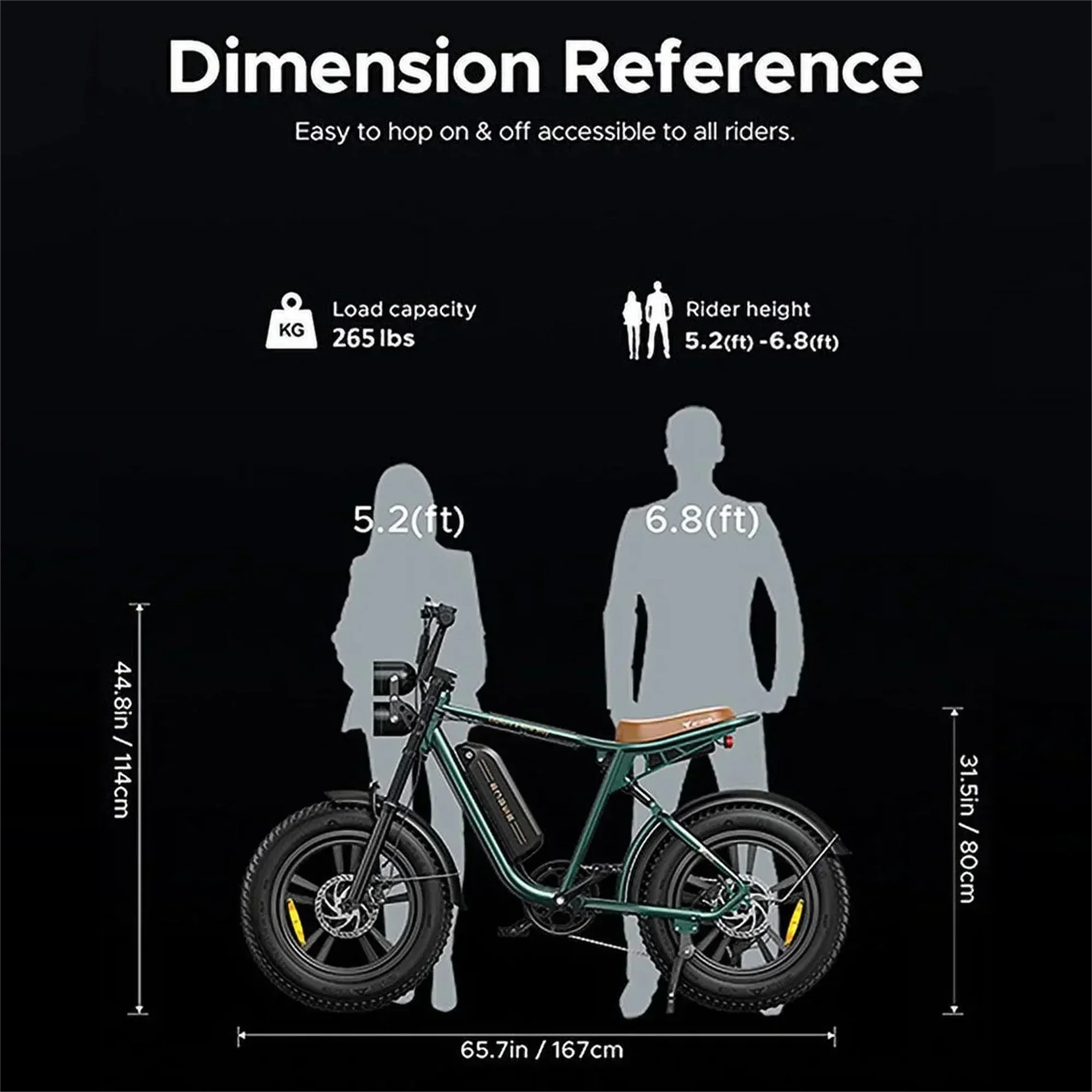1000W Electric Bike for Adults, Retro-Style, 28mph, 94 Miles Range, 20x4.0 Fat Tires, Full Suspension, UL Certified - Image 7