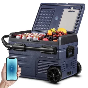 12 Volt 37 Qt. Portable Car Refrigerator, Car Freezer for Outdoor, Camping, Travel, RV,APP Control