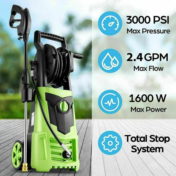 Electric Pressure Washer 3000PSI, 2.4GPM High Power Washer Cleaner NEW - Image 14