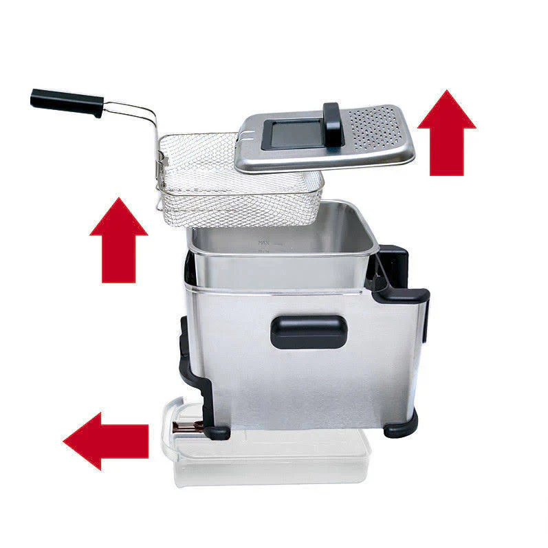 Stainless Steel 1.8 LITER Clean Deep Fryer - Image 3