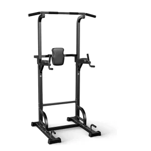 Power Tower Pull Up Dip Station Assistive Trainer Multi-Function Home Gym Strength Training Fitness Equipment 440LBS