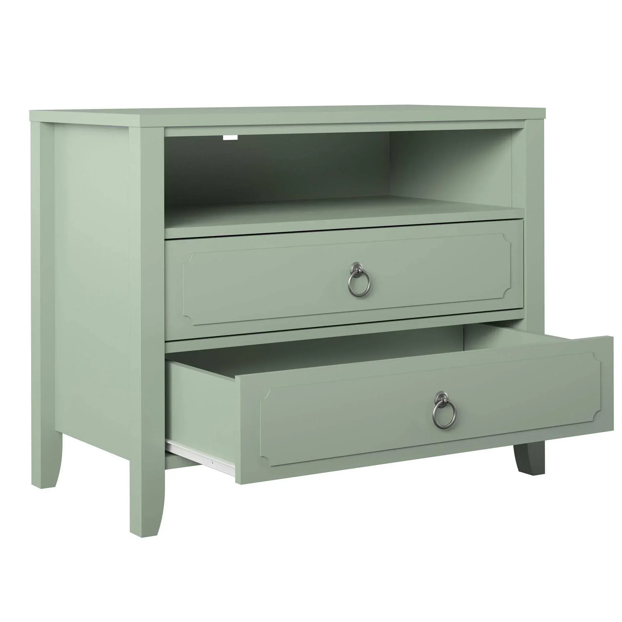 Drawer Nightstand, Green - Image 5