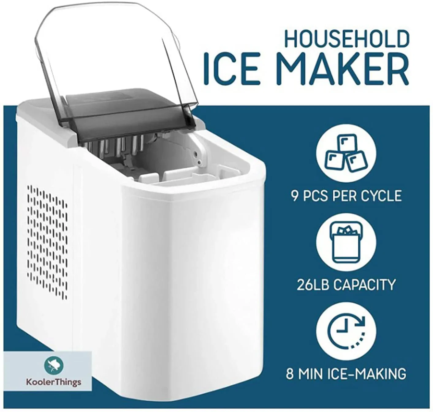 Ice Maker Ice Cube Maker, Ice Making Countdown LED - Image 2