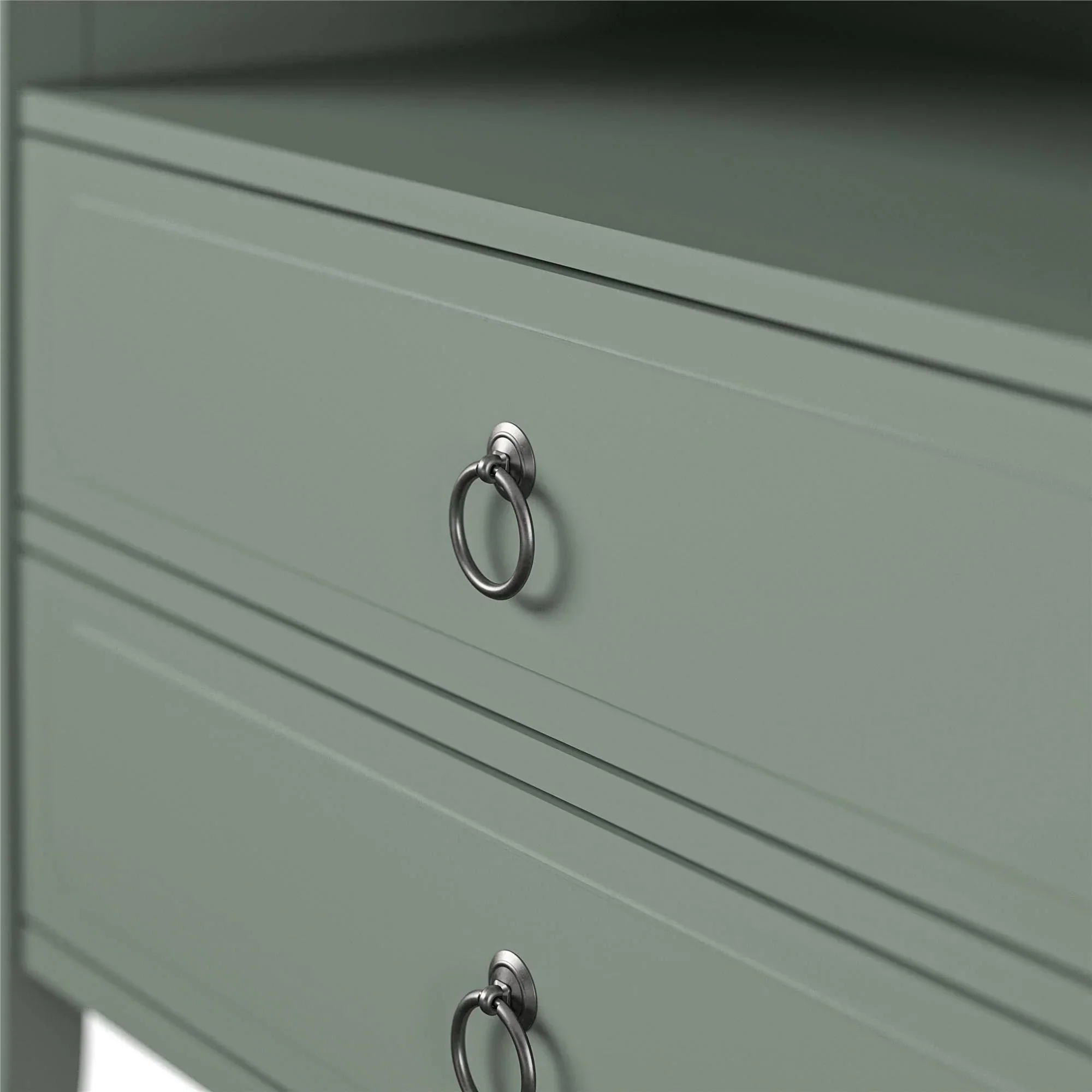 Drawer Nightstand, Green - Image 6