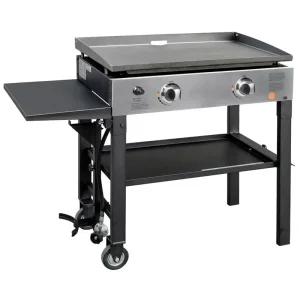 2-Burner 28 Griddle Cooking Station with Stainless Steel