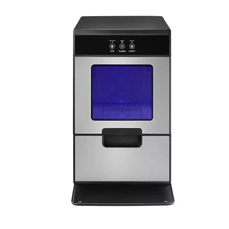 44 Lb. Portable Nugget Icemaker with Auto Shut-Off - Stainless steel - Image 4