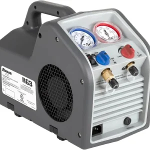 (Portable Refrigerant Recovery Machine - 115V, 60Hz, for Both Liquid and Vapor Refrigerant, White-Robinair