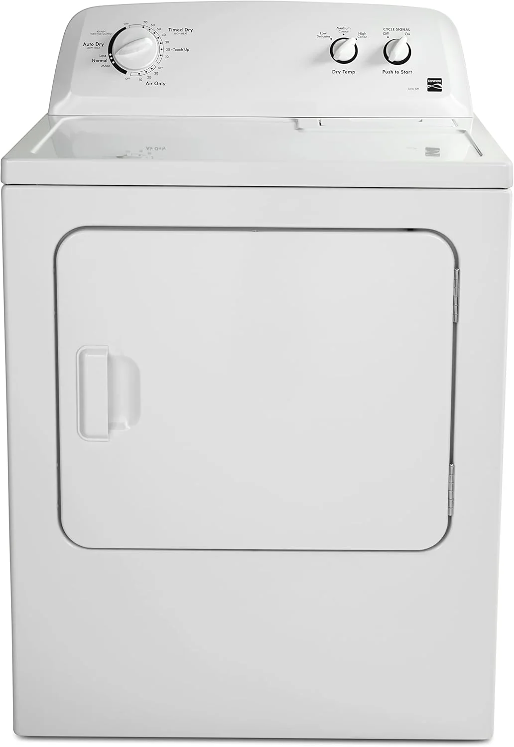 29 Front Load Electric Dryer with Wrinkle Guard and 7.0 Cubic Ft. Total Capacity, White - Image 12