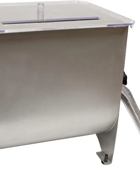 Manual Meat Mixer - 20 lb Sausage Mixer Machine with Lid, Ideal for Ground Beef Processing - Image 2