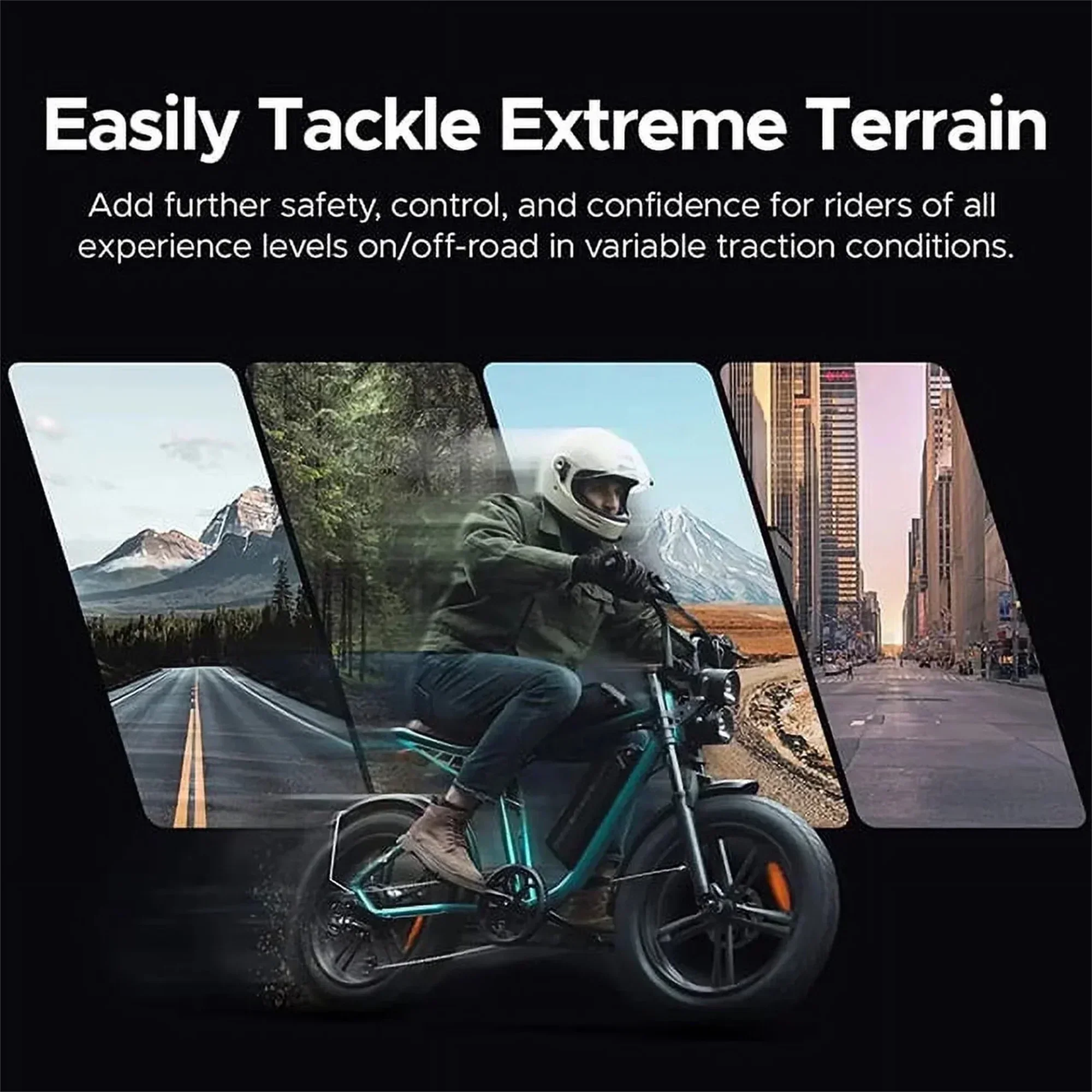 1000W Electric Bike for Adults, Retro-Style, 28mph, 94 Miles Range, 20x4.0 Fat Tires, Full Suspension, UL Certified - Image 9
